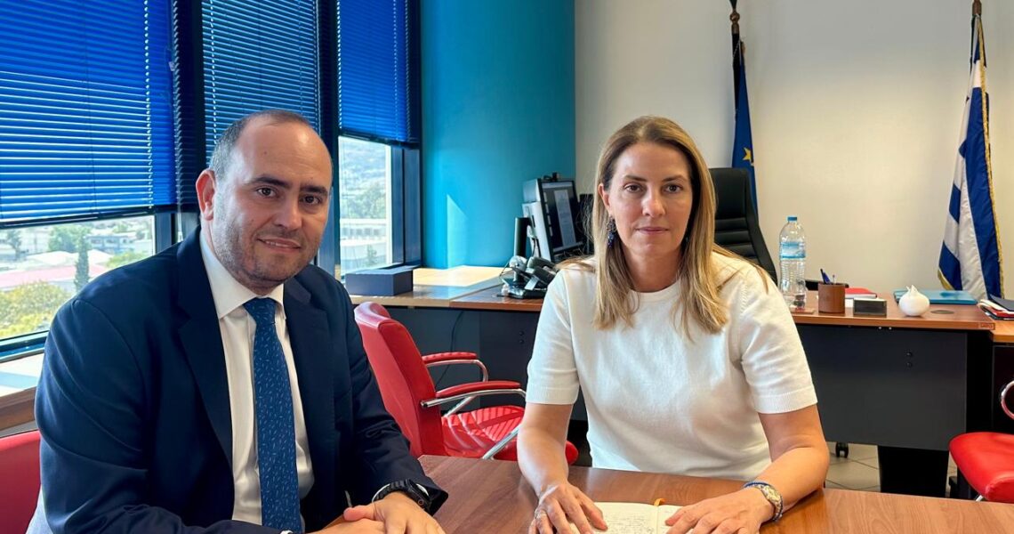 Συνάντηση Λάκη Βασιλειάδη με την Γενική Γραμματέα Ενωσιακών Πόρων & Υποδομών